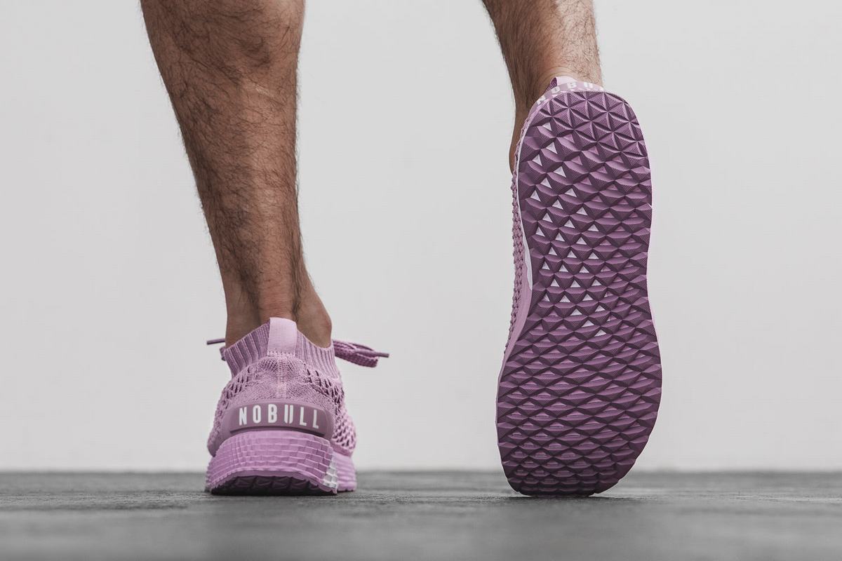 Nobull Knit Runner Men's Running Shoes Purple | Australia (GO8269)